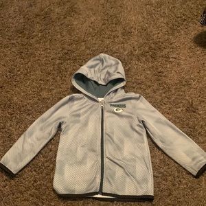 4T hooded Packers full zip